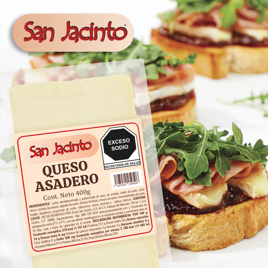 Tapas con queso asadero